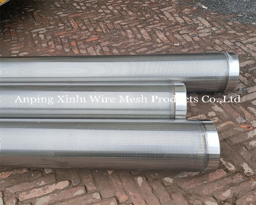 1000-3000-6000mm 3x4.6mm 지원 와이어와 함께 Wedge 와이어 스크린 파이프