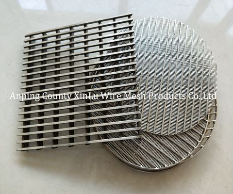 고성능 과일 주스 필터레이션 3-20mm 두께의 윙 와이어 스크린 패널