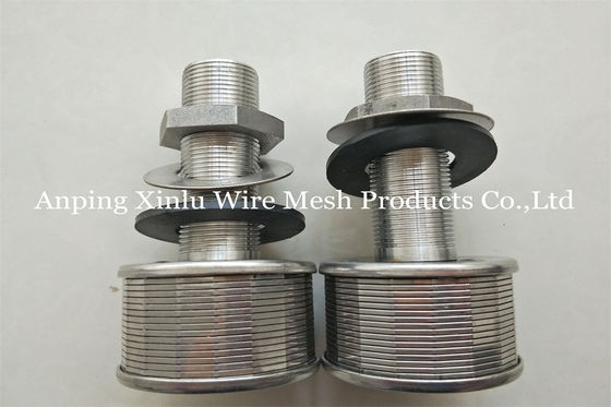 SS304 316l 존슨 V자형 철망 스크린 물 필터 노즐 DN53mm