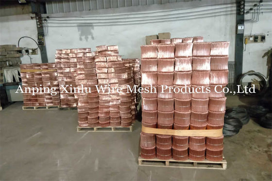 구리 코팅 된 이중 루프 결합 바 넥타이 와이어 200mm 길이 2.48kg 무게 / 뭉치 경식 및 부패 저항