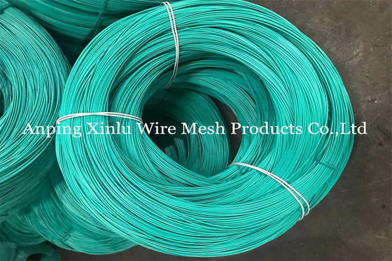 19Gauge 노란색 빨간색 파란색 PVC 코팅 20% 연장율과 함께 묶기위한 컬러 듀얼 루프 바 와이어 타이