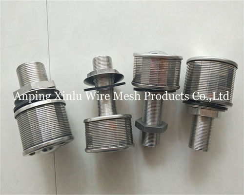 1톤 100N 57mm 스테인리스 스틸 윙 와이어 50-300μm 필터 정밀도와 존슨 바닥 세일러 노즐