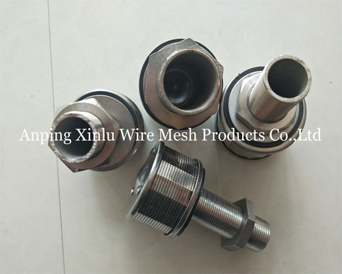 1톤 100N 57mm 스테인리스 스틸 윙 와이어 50-300μm 필터 정밀도와 존슨 바닥 세일러 노즐