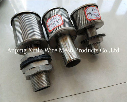 1톤 100N 57mm 스테인리스 스틸 윙 와이어 50-300μm 필터 정밀도와 존슨 바닥 세일러 노즐