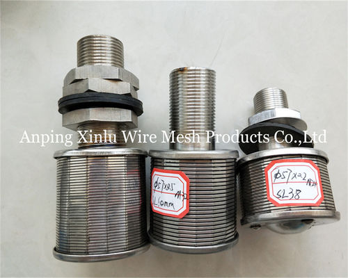 57mm 물 필터 노즐 300PSI 붕괴 압력 3-1/8&quot; 전체 길이