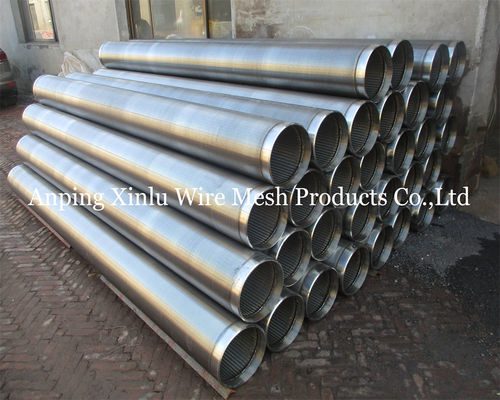 1000-3000-6000mm 3x4.6mm 지원 와이어와 함께 Wedge 와이어 스크린 파이프