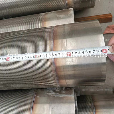 내구성있는 BSP 끝 연결과 슬롯 크기가 0.05mm-10.0mm 인 와이어 랩드 스크린 파이프