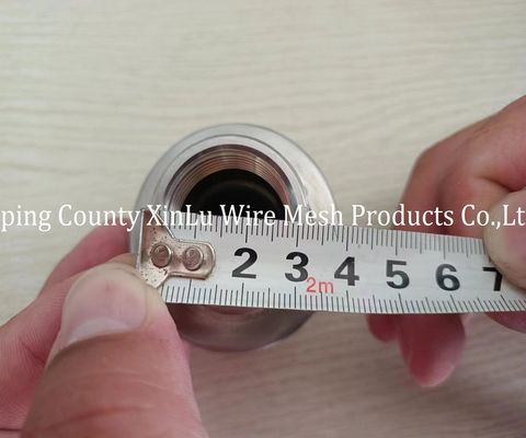 톱니 부품 스테인리스 스틸 존슨 스크린 노즐 수분 필터 노즐 1.8x2.5mm 지원 와이어