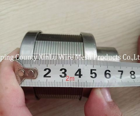 톱니 부품 스테인리스 스틸 존슨 스크린 노즐 수분 필터 노즐 1.8x2.5mm 지원 와이어