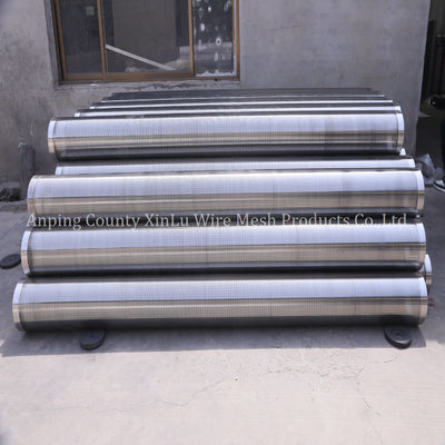 14 "물 우물 스크린 파이프 3x5mm Q5.0mm 윙 와이어, 300 PSI 붕괴 압력