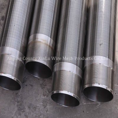 14 "물 우물 스크린 파이프 3x5mm Q5.0mm 윙 와이어, 300 PSI 붕괴 압력