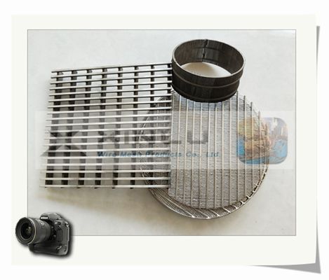 물 처리를 위해 주문을 받아서 만들어지는 쐐기 철사 100 메시 필터 방충망 스테인리스