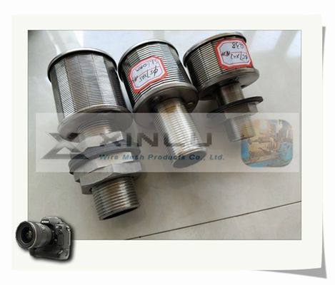 1.5톤 모래 정수 필터 노즐 와이어 래핑된 0.2mm 슬롯 57mm DN