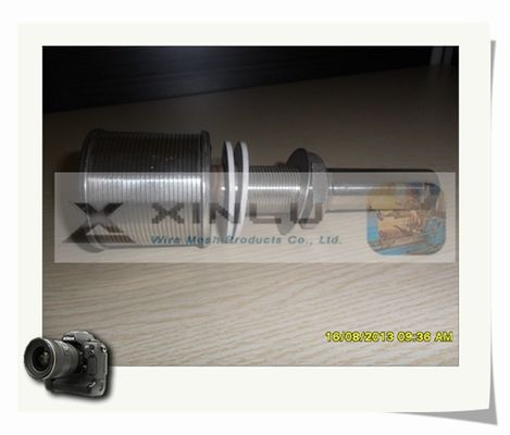 긴 목 쐐기 철사 분사구 DN 53mm 모래 여과기 분사구 0.2mm 구멍