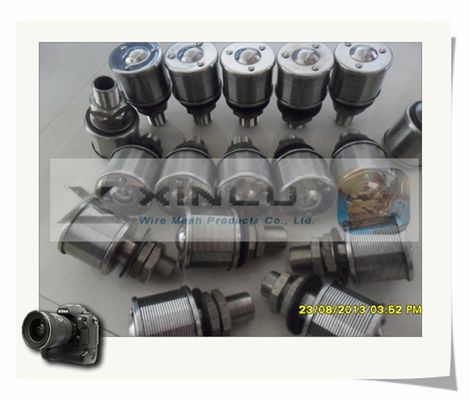 1.5톤 모래 정수 필터 노즐 와이어 래핑된 0.2mm 슬롯 57mm DN