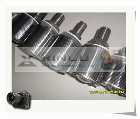 1.5톤 모래 정수 필터 노즐 와이어 래핑된 0.2mm 슬롯 57mm DN