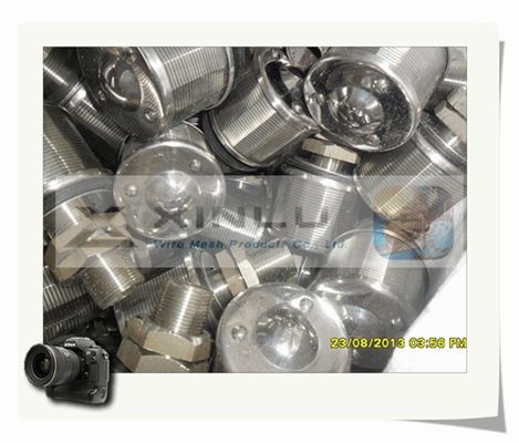 1.5톤 모래 정수 필터 노즐 와이어 래핑된 0.2mm 슬롯 57mm DN