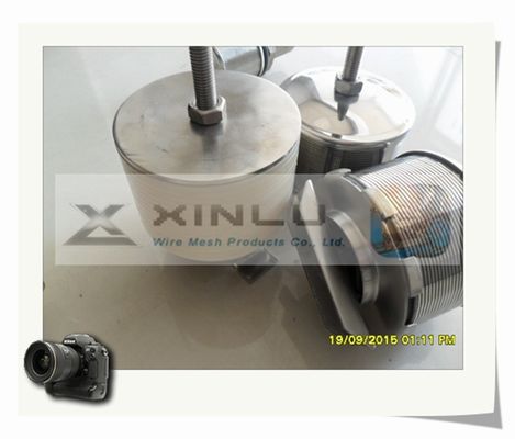 주문 제작된 듀얼 플로우 웨지 와이어 존슨 스크린 노즐 SS316L DN 82 밀리미터