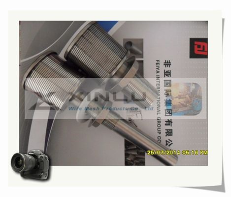 긴 목 쐐기 철사 분사구 DN 53mm 모래 여과기 분사구 0.2mm 구멍