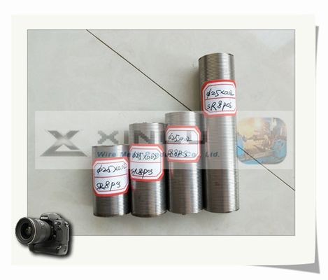 Q25 Q35 단면도 철망 AISI 316 각 없음 숫돌 철사 감싸인 스크린 없음