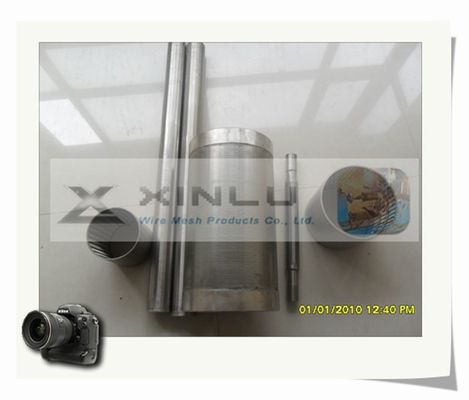 스테인리스 쐐기 철망 관 100mm OD 폐수 관 6m 길이