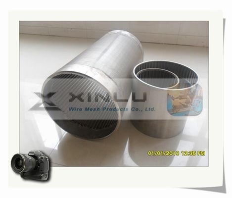 114mm 쐐기 철망 관은 모두 304 스테인리스 관 반대로 부식을 용접했습니다