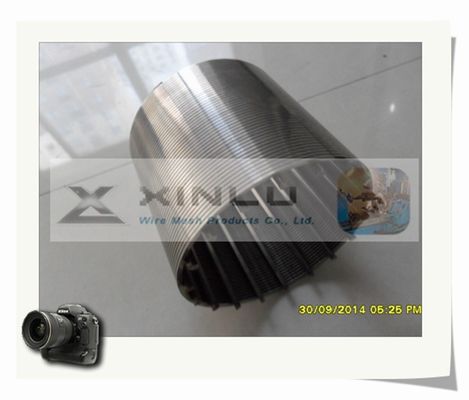 스테인리스 쐐기 철망 관 100mm OD 폐수 관 6m 길이
