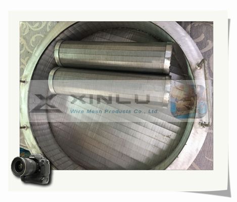 60mm 직경 V 철망 관 SS 316L 쐐기 철망 관