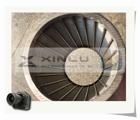 60mm 직경 V 철망 관 SS 316L 쐐기 철망 관