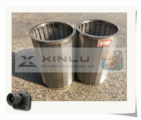 60mm 직경 V 철망 관 SS 316L 쐐기 철망 관