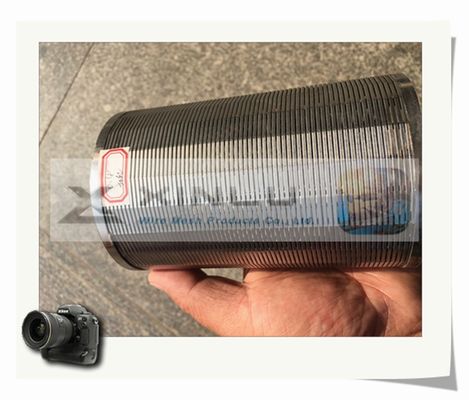60mm 직경 V 철망 관 SS 316L 쐐기 철망 관