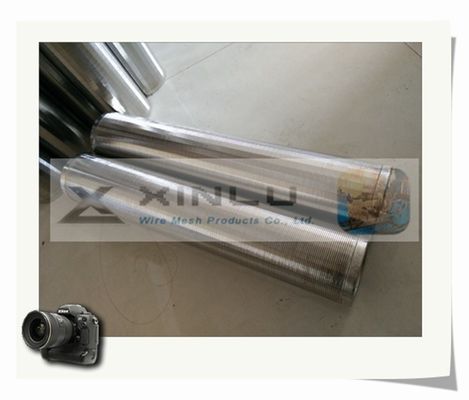 0.05mm 구멍 V 철망 관 막힘 쐐기 스크린 여과기 6000mm 길이 없음