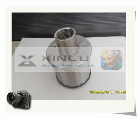 G3/4 &quot;내구성 모래 필터 노즐 0.25mm 슬롯 316L 수처리 필터 노즐