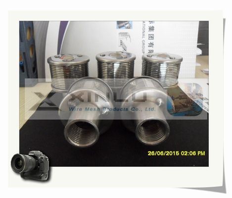 G3/4 &quot;내구성 모래 필터 노즐 0.25mm 슬롯 316L 수처리 필터 노즐