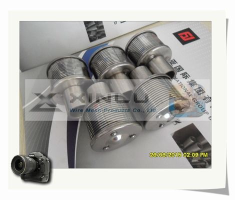 G3/4 &quot;내구성 모래 필터 노즐 0.25mm 슬롯 316L 수처리 필터 노즐