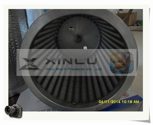 주문을 받아서 만들어지는 3.3 x 6.5mm 스테인리스 쐐기 철사 0.7mm 구멍 원통 모양 스트레이너