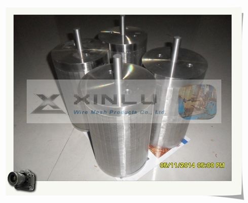 주문을 받아서 만들어지는 3.3 x 6.5mm 스테인리스 쐐기 철사 0.7mm 구멍 원통 모양 스트레이너