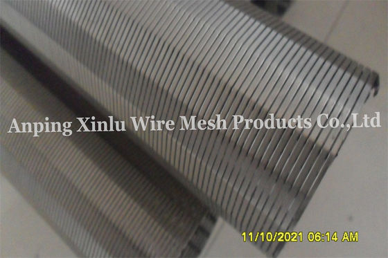 지속적인 구멍 필터 방충망 관 AISI 316 OD 86mm 간격 0.1mm 존슨 철망