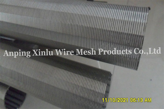 지속적인 구멍 필터 방충망 관 AISI 316 OD 86mm 간격 0.1mm 존슨 철망