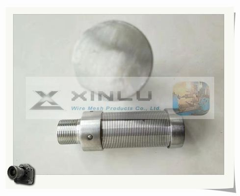닦는 급수 여과기 분사구 SS316L 55mm Legnth 쐐기 철사 분사구