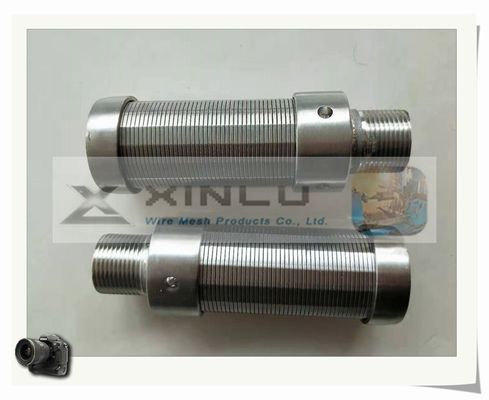 닦는 급수 여과기 분사구 SS316L 55mm Legnth 쐐기 철사 분사구
