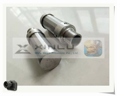 닦는 급수 여과기 분사구 SS316L 55mm Legnth 쐐기 철사 분사구