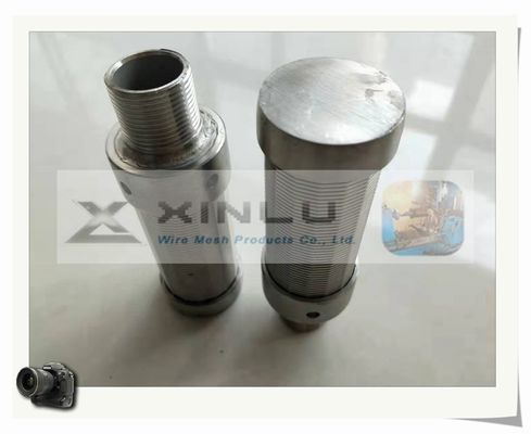 닦는 급수 여과기 분사구 SS316L 55mm Legnth 쐐기 철사 분사구