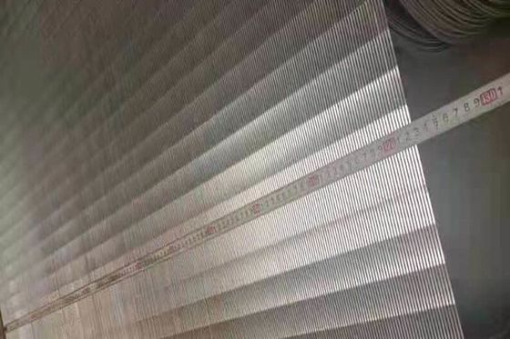 곡물 건조를 위한 감싸인 편평한 쐐기 철망 패널 3 - 12mm 간격
