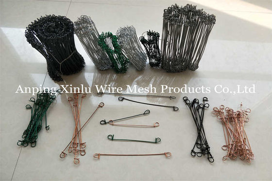 PVC로 코팅 된 듀얼 루프 넥타이 와이어 젤리화 Φ1.2mm X L 16cm 결합 바 넥타이 와이어 가방 폐쇄