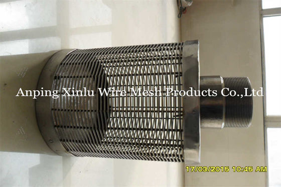 DN108mm SS304 옆 스크린 파이프 웨지 와이어 필터 분배관