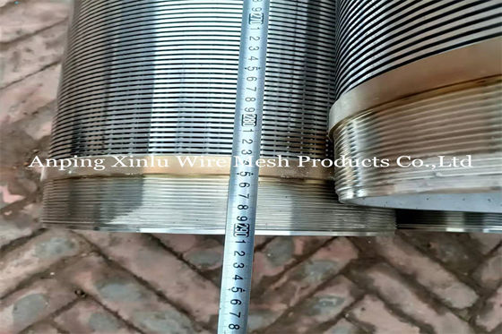219mm 존슨 스파이럴 V 와이어 탈수 우물 스크린 파이프 지질물 펌프에 대한 자석 가늘림이 없습니다