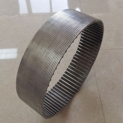 심정 시추를 위한 3.2x6mm 연속적인 슬롯 V자형 래핑 스크린 와이어 파이프